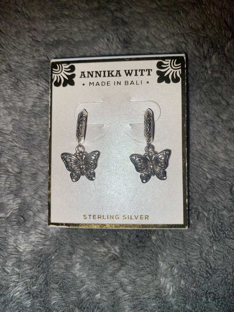 Bnwt Annika Witt Sterling Silver Butterfly $68